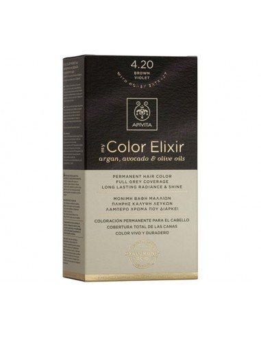 APIVITA MY COLOR ELIXIR 4.20 BROWN VIOLET 50ml + 75ml + 15ml