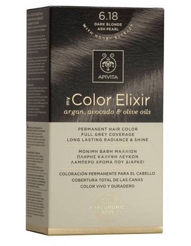 APIVITA MY COLOR ELIXIR 6.18  DARK BLONDE ASH PEARL 50ml + 75ml + 15ml