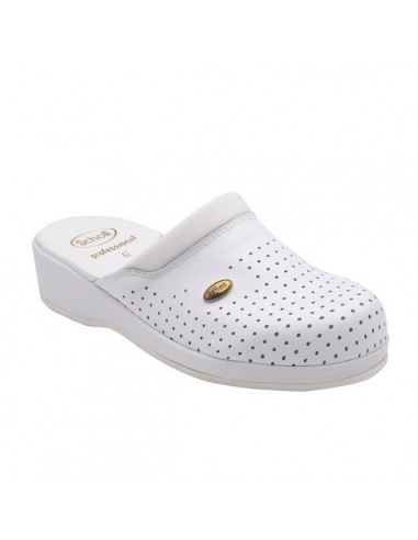 SCHOLL CLOG BACK GUARD WHITE