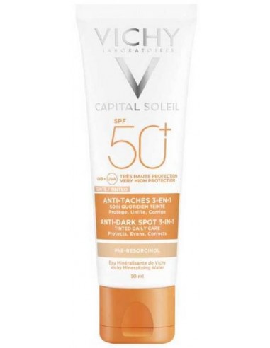 VICHY IDEAL SOLEIL ΚΡΕΜΑ ΧΡΩΜΑ ΚΑΤΑ ΚΗΛΙΔΩΝ 3in1 SPF50+ /50ml