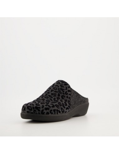 BERKEMANN GLINDA 05057-663 ANATOMIC SLIPPER GREY/LEOPARD