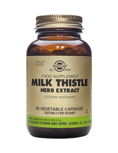 SOLGAR MILK THISTLE HERBS & SEED EXTRACT 60caps