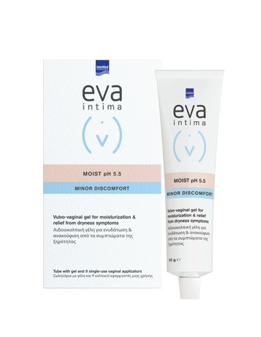 EVA INTIMA MOIST ΚΟΛΠΙΚΟ GEL ph 5,5 50gr & 9 περιέκτες