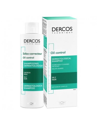 VICHY DERCOS OIL CONTROL TREATMENT SHAMPOO 200ml