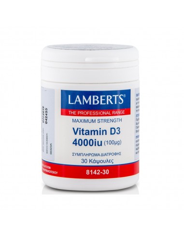 LAMBERTS VITAMIN D3 4000iu 100μg 30caps