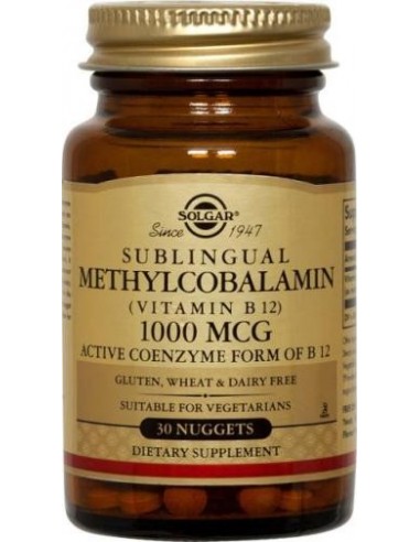 SOLGAR METHYLCOBALAMIN (VITAMIN B12) 1000mg