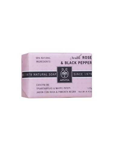 APIVITA NATURAL SOAP ROSE 125gr