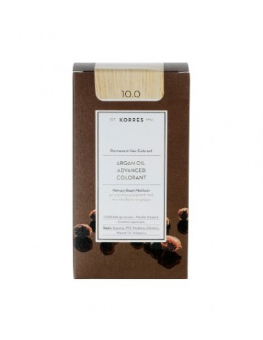 KORRES ARGAN OIL ADVANCED COLORANT 10.0 PLATINUM BLONDE 50ml