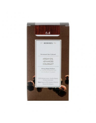 KORRES ARGAN OIL ADVANCED COLORANT 6.4 COPPER DARK BLONDE 50ml