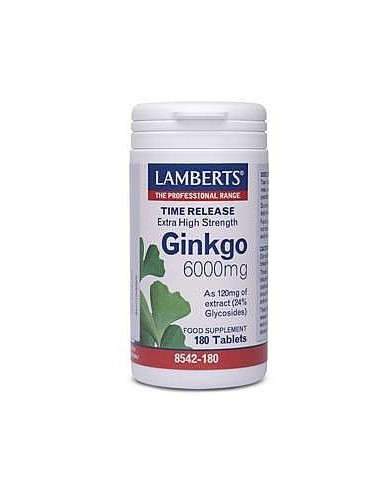 LAMBERTS GINKGO 6000mg 180tabs