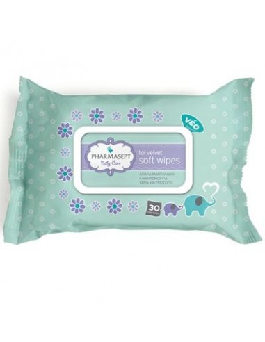 PHARMASEPT TOL VELVET BABY SOFT WIPES 30τμχ