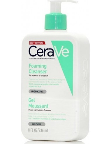 CERAVE FOAMING CLEANSER GEL MOUSSANT 236ml