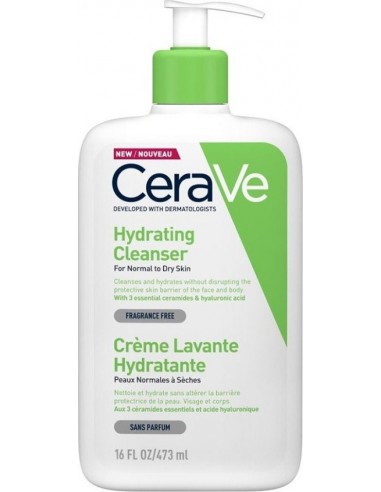 CERAVE HYDRATING CLEANSER GEL MOUSSANT 473ml